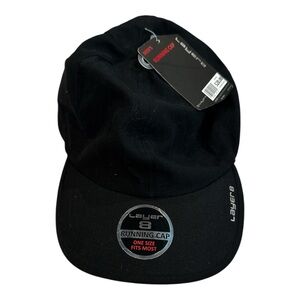 Layer 8 Black Running Cap